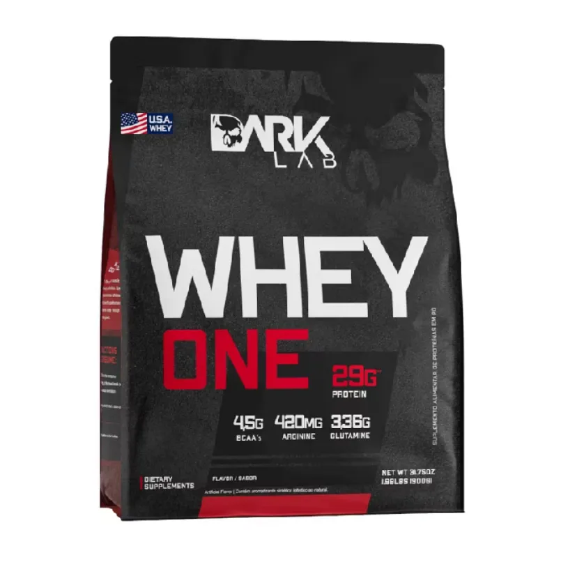 Whey Protein One Refil 900g Dark Lab - Proteina Com Bcaa, Glutamina, Arginina